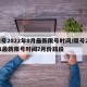 限号2022年8月最新限号时间/限号2021最新限号时间7月份路段