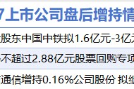 5月7日增减持汇总：海信家电等3股增持 中新赛克等19股减持（表）